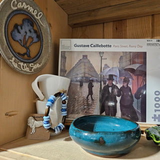Studio Pottery - Carmel by the Sea - Ceramic Hanging Plate