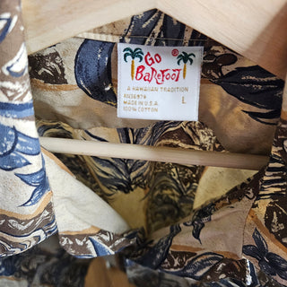 SALE - Men's -  Go Barefoot - Hawaiian Shirt (L)
