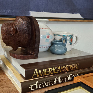 SALE - Studio Pottery - Mahon Hand-painted Pastel Southwest Orb