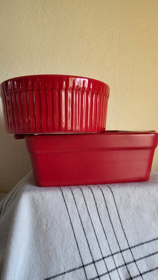 30% Off - Red Square Ceramic Dish