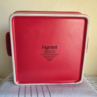 30% Off - Red Square Ceramic Dish