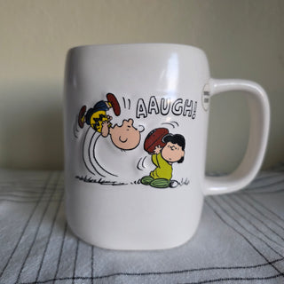50% OFF - Peanuts x Rae Dunn - AAugh! Football Season Mug