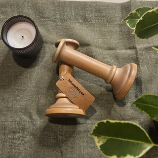 Wooden Candlestick Holder - Set of 2
