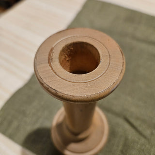 Wooden Candlestick Holder - Set of 2