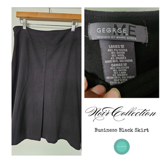 30% OFF - Women's - George | Black Business Flared Midi Skirt (12)