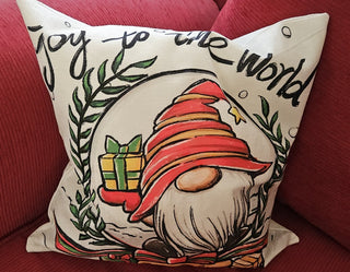Christmas Pillow, Joy to the World Gnome, RSV|120960