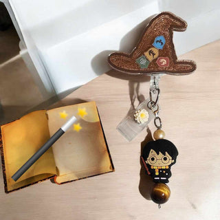 Interchangeable Badge Reel Charm: Wizard Boy.|63957