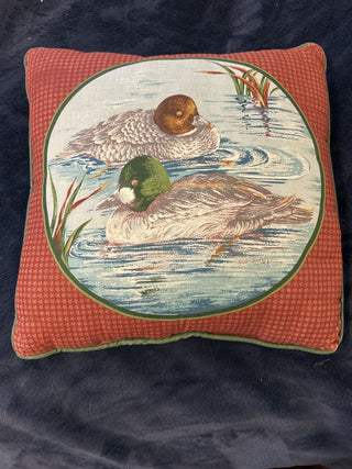 12F Throw Pillow w/Ducks in a Pond Cranston Calico Print MTS|83704