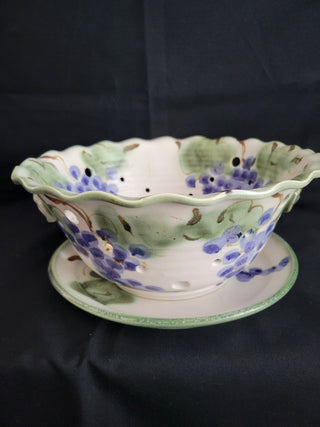 10" dia. x 4-1/2" Tall Clouds Folsom Berry Bowl & Saucer RCD