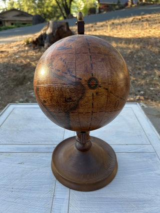 12F Vintage Style Wooden 17” Globe MTS|73329