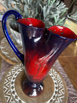 Bohemian Czech Art Glass Vase-RSV|116154