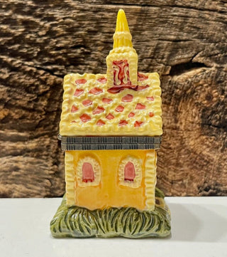 Vintage Church trinket box Religious storage box #62 VV MTS