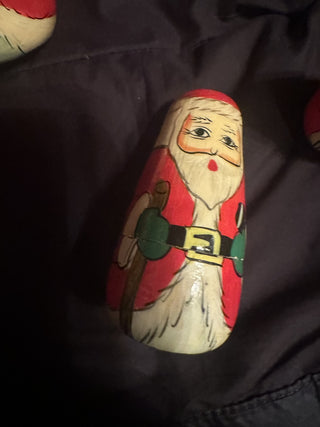 5 Vintage Santa Nesting Dolls # 62 VV MTS|141580
