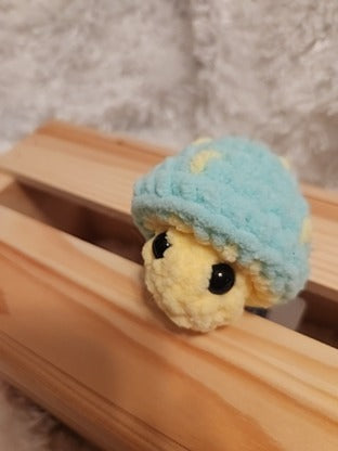 Mushroom Fidget Popper: mint green, yellow