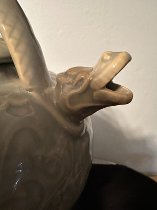 Teapot Green Dragon Porcelain MTS