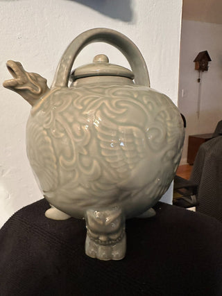 Teapot Green Dragon Porcelain MTS