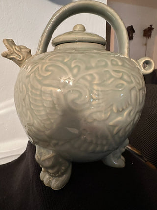 Teapot Green Dragon Porcelain MTS