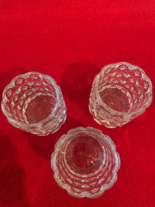 4”Crystal snowflake candle votive  (each)|126340