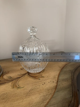 AJ - Glass Covered Candy Dish