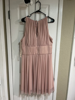 Women's Size 16 Blush Pink Cocktail/Bridesmaid Dress w/Beading RCD|119472
