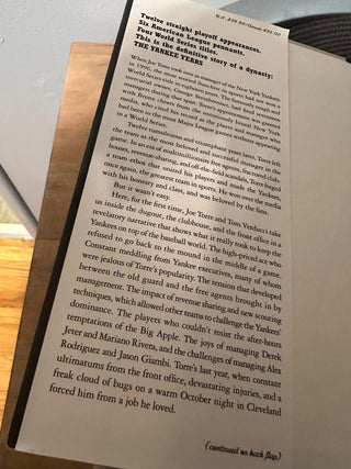 Book: The Yankee Years MTS|88411