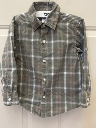 Carters Plaid L/S Button Down 3T - RSV|105961