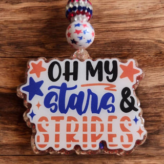 Keychain/Bag Tag: Stars & Stripes RSV|84618