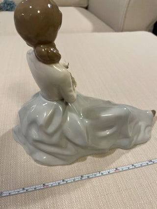 Vintage Spanish Porcelain Figurine Sculpture Hand Painted RSV
