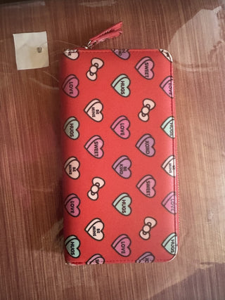 ModCloth Hello Kitty Zip Around Red sweet hearts Wallet #62 VV MTS