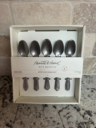 5 Piece Appetizer Spoon Set Magnolia/Hearth & Home RCD|112661