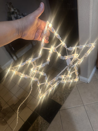 Vintage Lighted Christmas Star Decoration approx. 17.5" Sculpture #47 VV MTS|141878