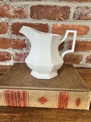 VTG Johnson Brothers White Heritage Pitcher F&M