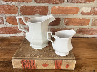 VTG Johnson Brothers White Heritage Pitcher F&M