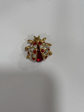 Vintage Ladybug Rhinestone Pin/Brooch/RSVL