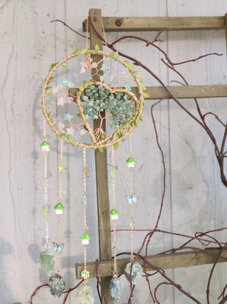 Crystalline mushroom heart wall decor rc d