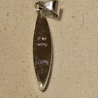 Galaxy multi stone signed sterling pendant