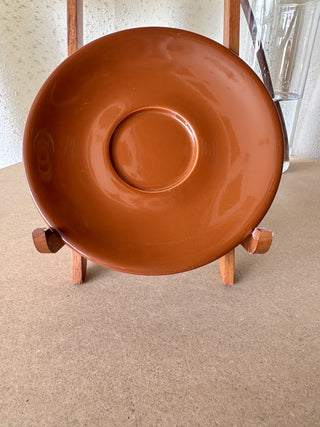 Brown Vintage Stoneware Saucer (LZD - RSV)|63976