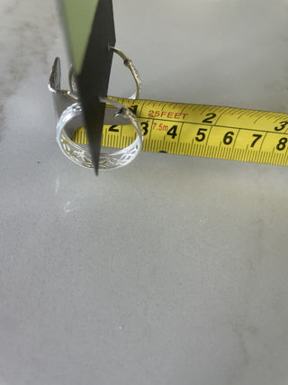 Silver Earings Hoops-RSV|78304