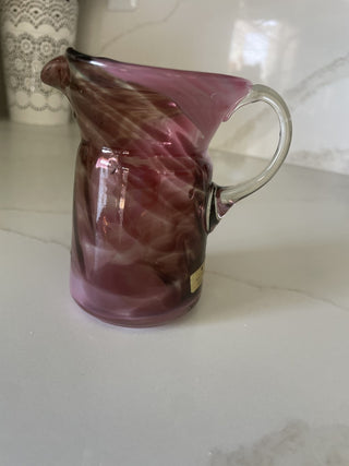 Hand blown glass creamer|75925