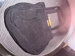 Handbag Cord Black Vintage MTS|86251
