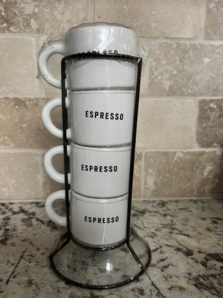 Espresso Cup Set with Holder RCD