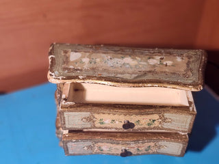 miniature florentine jewelry box r c d