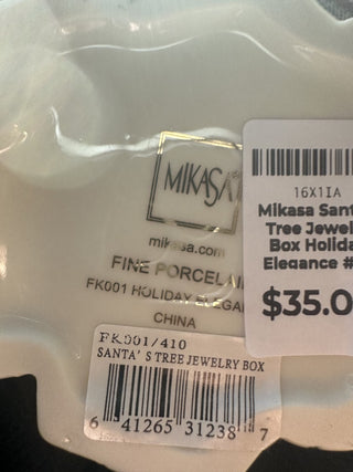 Mikasa Santa's Tree Jewelry Box Holiday Elegance #62 VV MTS|134546