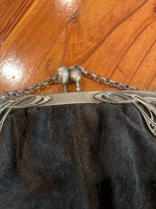 VNTG German Princess Suede Purse ~MTS|111296