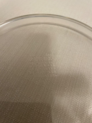 Pyrex clear pie plate 9 1/2 inches RSV
