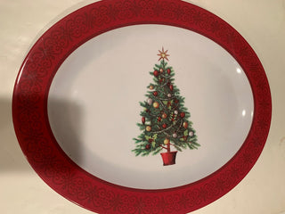 X lg serving platter with tree|126285