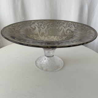 Michael Weems' signed footed pedestal centerpiece bowl RSV