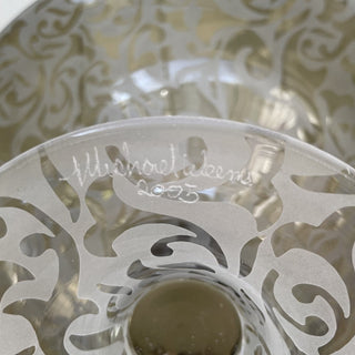 Michael Weems' signed footed pedestal centerpiece bowl RSV