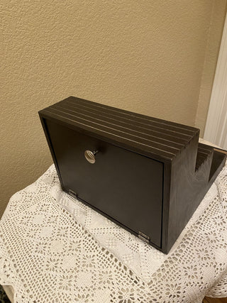 Black wood 3-tier display/liquor stand