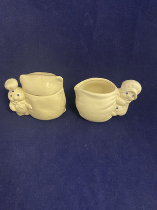 1988 Pillsbury Creamer & sugar 3 piece set rcd|75373